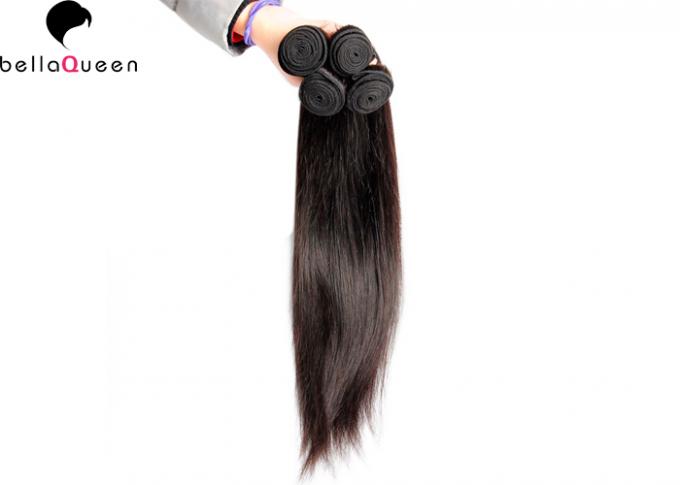 30 Inch Natural Straight Wave Malaysian Remy Hair Weft  No Dyed End No Tangle