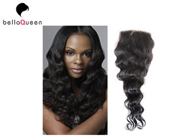 China Full Head Virgin Lace Closure , Unprocessed 100% Remy Human Hair Lace Closure supplier