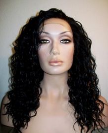 China Remy hair Deep Wave Free Tangle Full Lace Wigs Human Hair 10- 30 Inch supplier