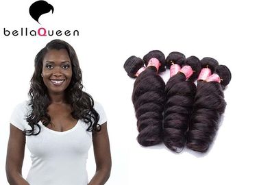 China Natural Black Loose Wave 6A Remy Hair , Unprocessed Human Hair Weaving supplier