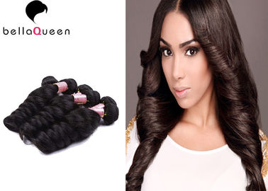 China Unprocessed Double Drawn Mongolian Hair Extensions , Loose Wave Hair Extension supplier