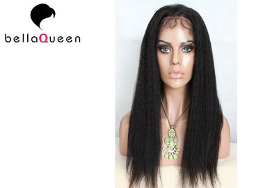 China No Shedding And No Shedding Natura Black Remy Human Hair Full Lace Wigs supplier