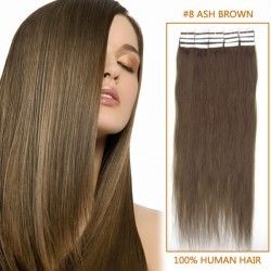 China Remy Softy Hair Silky Straight Dark Brown 4# Tape Human Hair Extension supplier