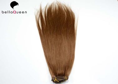 China Brazilian Remy Clip In Hair Extension , Colored Straight Weave Human Hair supplier