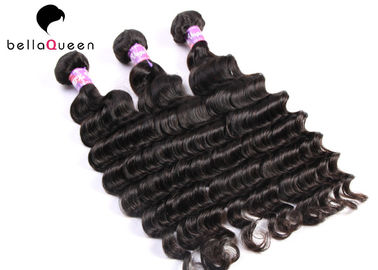 China Virgin Mongolian Deep Wave Halo Double Wefted Hair Extensions 8-30&quot; Length supplier