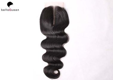 China Natural Black Brazilian Hair Virgin Human Body Wave Hair Brazilian Hair Closure supplier