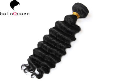 China Deep Wave 1B Natural Black Hair Weave Mongolian Hair Extensions 100% Unprocessed supplier