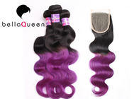 China 3+1 Bundle 1 Set Ombre Remy Hair Extensions Grade 6A Virgin Hair company