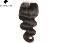 China Natural Black 100% Malaysian Virgin Hair Body Wave Hair Closure NO Chemical company