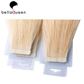 Brazilian Skin Weft Hair Extension Without Chemical , 613 Straight Hair Extension supplier
