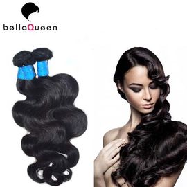Full Cuticel Grade 7a Human Hair Extension , Natural Black Body Wave supplier