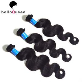 Full Cuticel Grade 7a Human Hair Extension , Natural Black Body Wave supplier