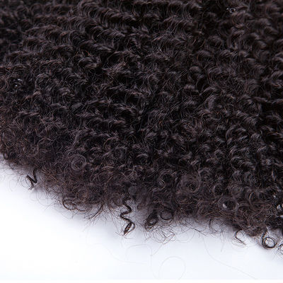 Grade 5A 6A 7A Brazilian kinky curly human hair sew in nylon for extension supplier