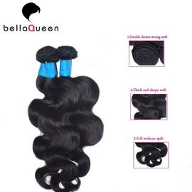 Full Cuticle And Tangle Free European Virgin Hair Natural Black Human Hair Weft supplier