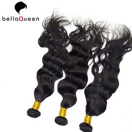 Women Water Wave European Virgin Human Hair Weaving Of Natural Black 1B supplier