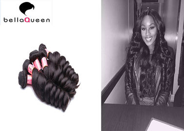 Unprocessed Indian Virgin Hair Loose Wave 1B Remy Full End Human Hair Weave supplier