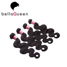 Natural Black Virgin Body Wave Peruvian Human Hair Weave 100g supplier