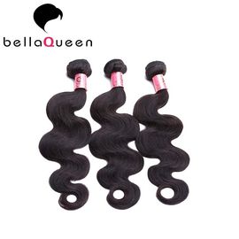 Natural Black Virgin Body Wave Peruvian Human Hair Weave 100g supplier