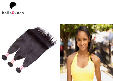 Unprocessed Virgin Double Drawn Hair Extensions , Straight Style Human Hair Weaving supplier