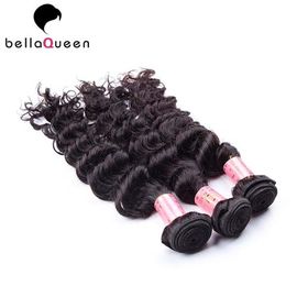 Virgin Double Drawn Hair Extensions Virgin Peruvian Deep Wave Hair Bundles supplier