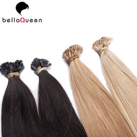 Unprocessed Natural Straight Flat - Tip Human Hair Extensions With Tangle Free supplier