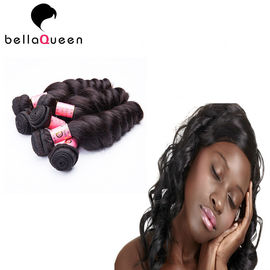 Natural Black 1b 6a New Unprocessed 100 Human Remy Hair Extensions supplier