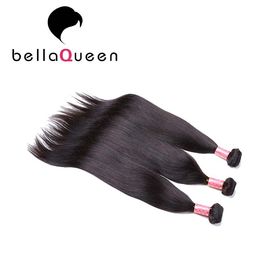 Natural Black European Virgin Hair Extension , Straight Human Hair Weaving supplier