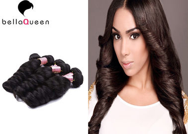 Unprocessed Double Drawn Mongolian Hair Extensions , Loose Wave Hair Extension supplier