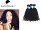 Unprocessed Virgin Mongolian Hair Extensions , Natural Curly Grade 7A Virgin Hair supplier