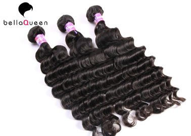 Deep Wave Natural Black 7A Grade Virgin Hair Weaving With No Shedding​ supplier