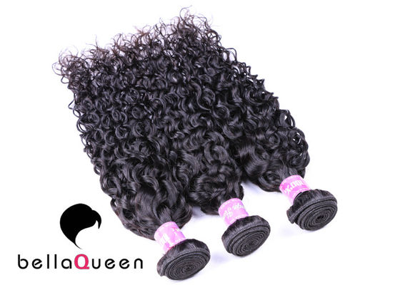 Pure Color 6a Remy Hair Bouncy Curl Human Hair Weaving , Long Lasting supplier