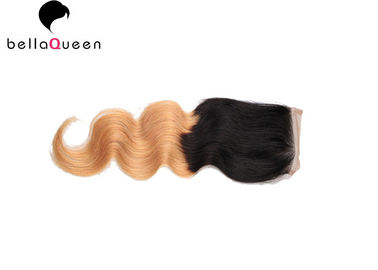 1b/27# Body Wave Human Hair Top 4x4 Lace Closure By Machine Made supplier