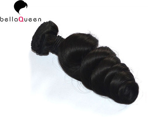 24 Inch Loose Wave Natural Black Brazilian Grade 7A Virgin Hair Weaves No Shed No Tangle supplier