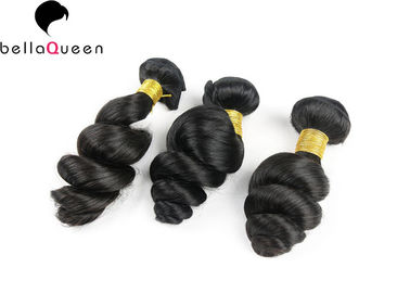 3 Bundles / 300g Indian Virgin Hair Loose Wave Hair Extension Human Hair Weaves supplier