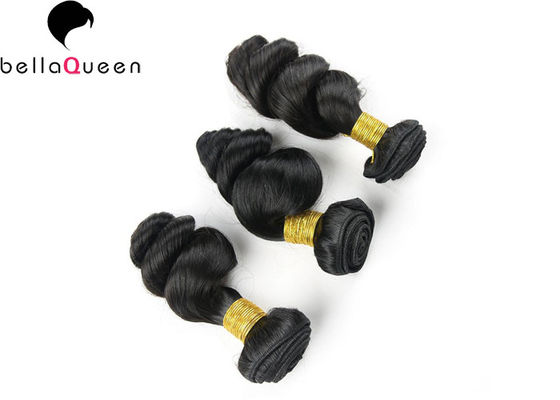 1 Bundle Natural Black 6A Remy Hair ,  Loose Wave Beautiful Styles 100% Remy Hair Weft supplier