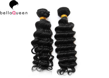 Brazilian Virgin Human Hair, Natural Black Deep Wave Hair Weft Of 100 Gram supplier