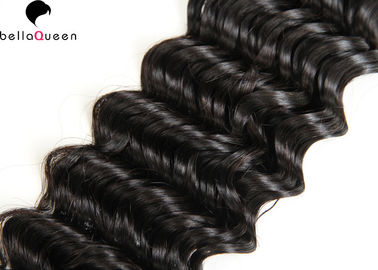 Deep Wave Unprocessed Brazilian Human Hair Weft Full End Without Split supplier