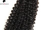 Curly Wave Natutral Black Grade 7A  Virgin Hair Brazilain Human Hair Extension supplier