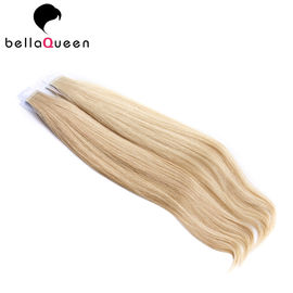 Washable Full Cuticle 6a Virgin Tape Hair Extension , 613 Golden Blonde