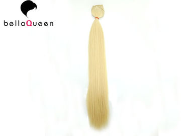 Straight 100g 613 Golden Blonde Clip In Human Hair Extension With Pure Color